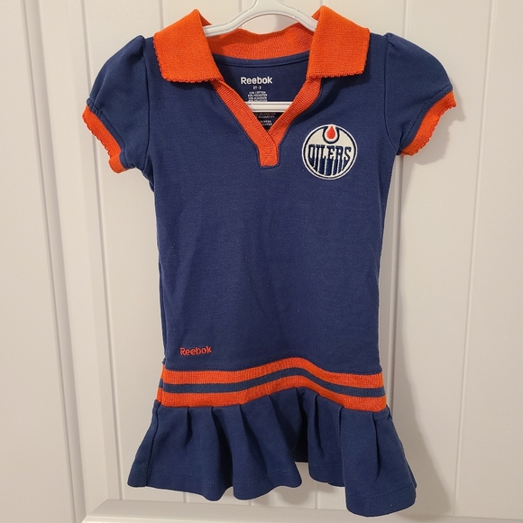 Reebok Other - 🌟5/$25 Reebok Polo Edmonton Oilers Dress Size 2T-2